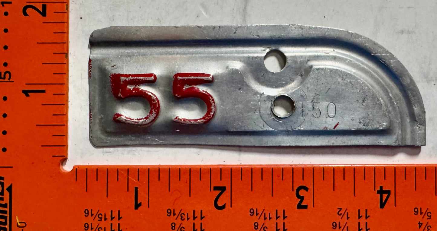 1955 Arizona #150 Highway Department License Plate Date Tab