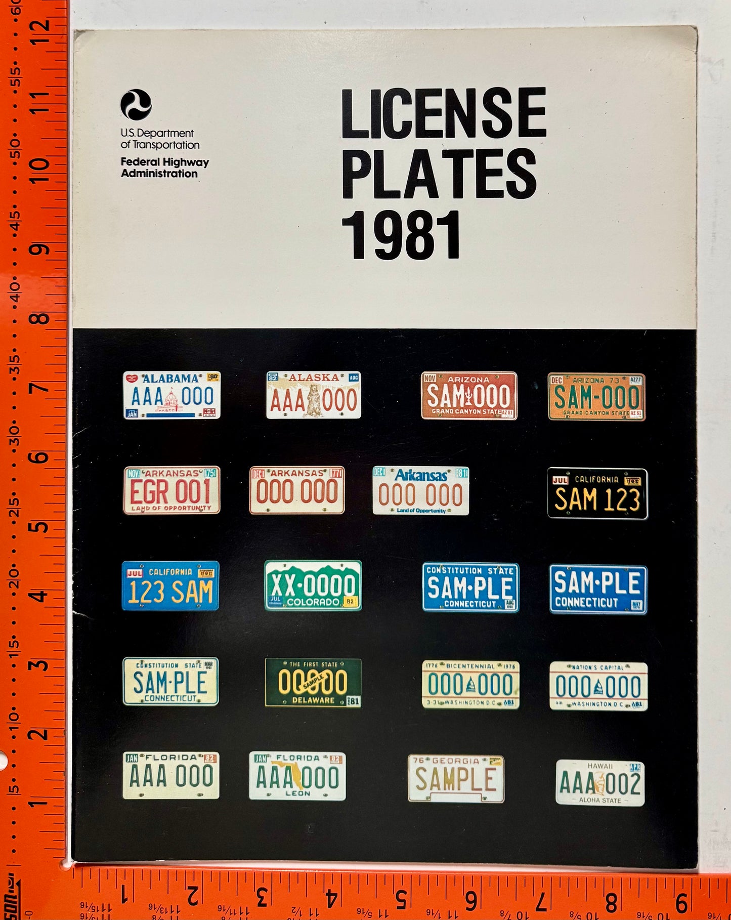 1981 DOT License Plate Guide