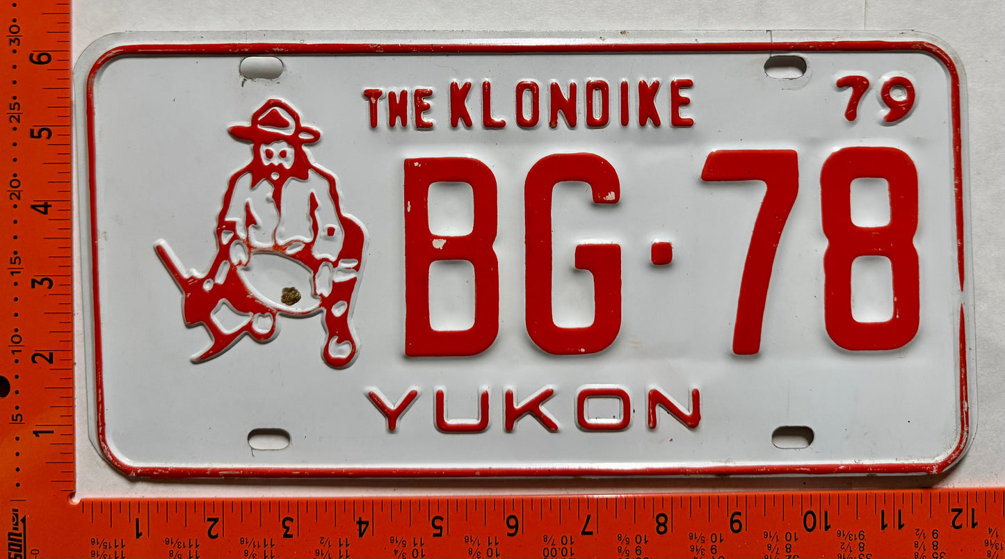 1979 Yukon #BG-78 Passenger License Plate