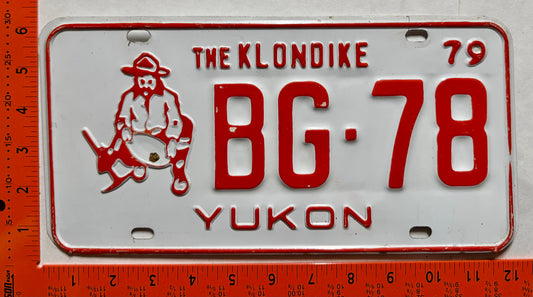 1979 Yukon #BG-78 Passenger License Plate