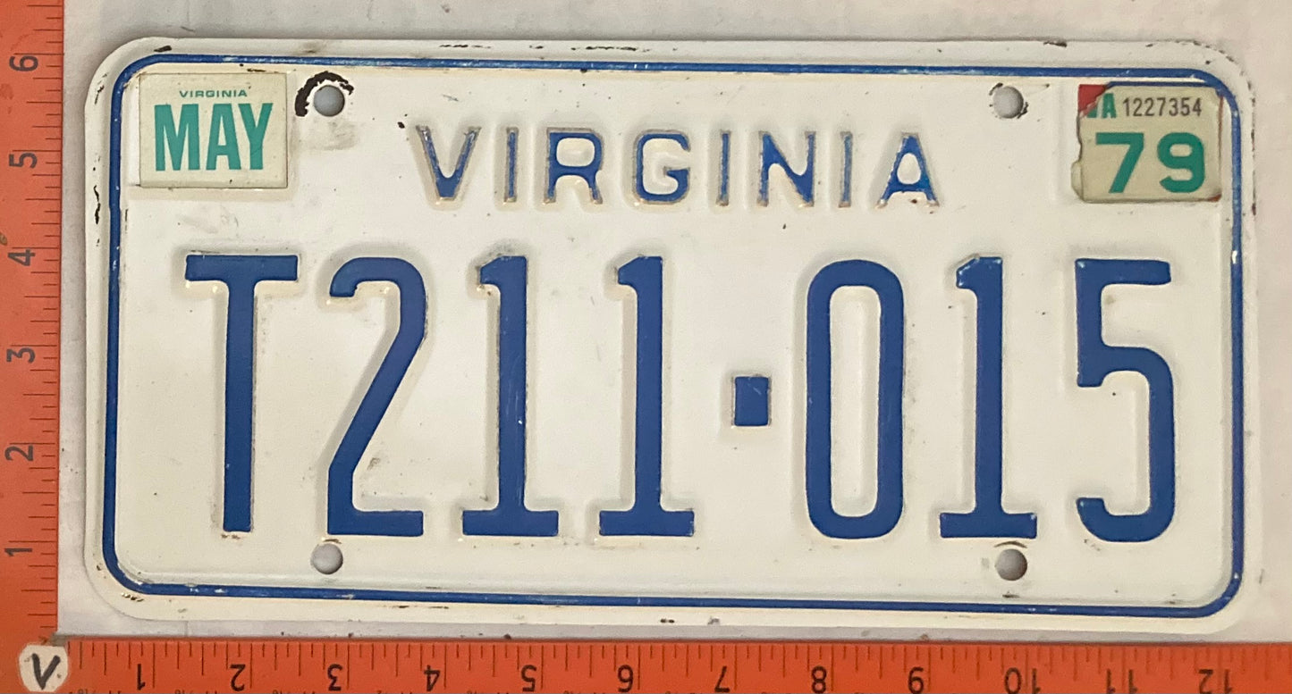 1979 Virginia #T211-015 Truck License Plate