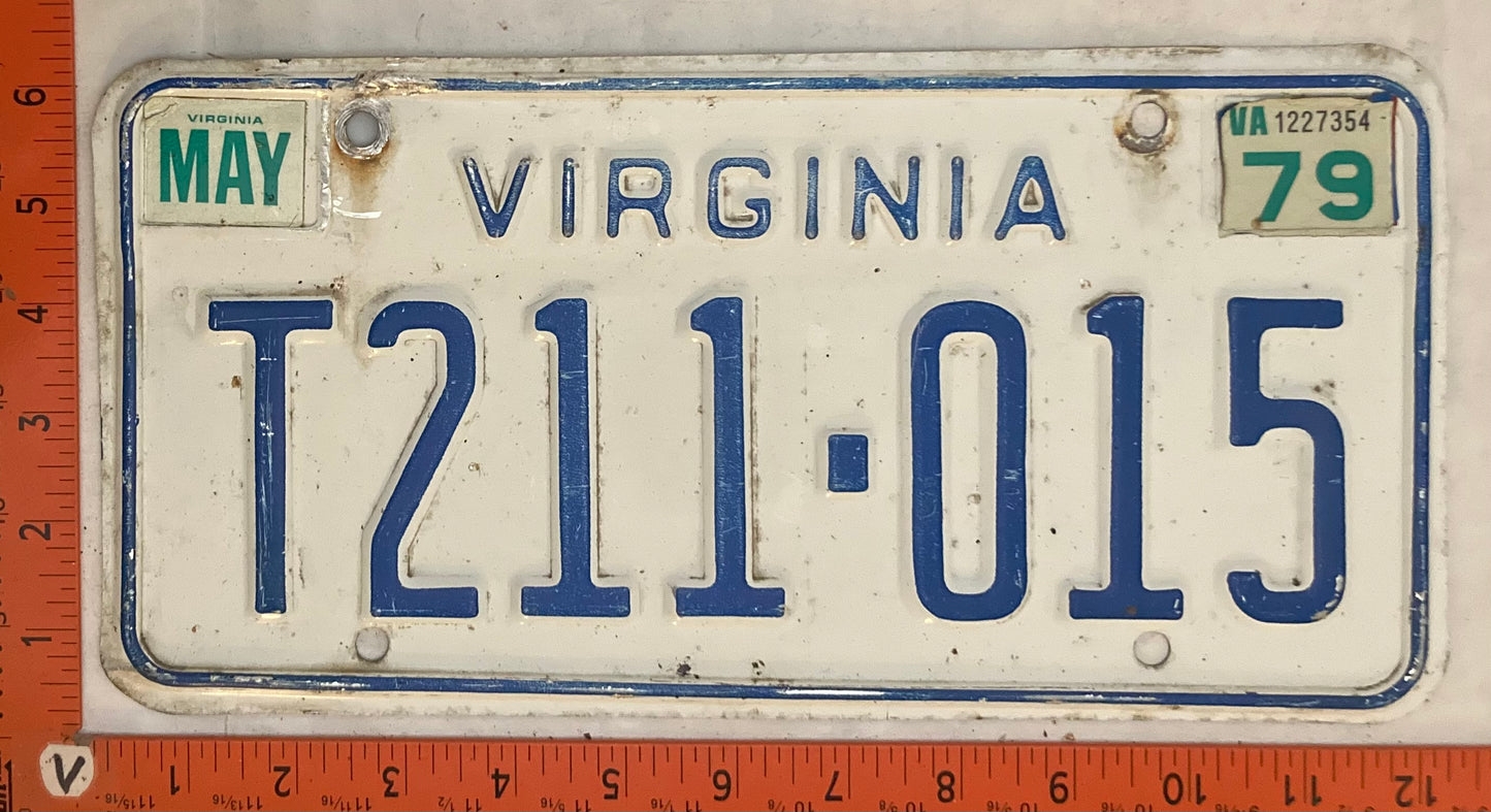 1979 Virginia #T211-015 Truck License Plate