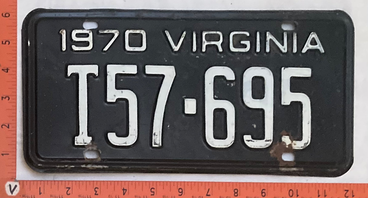 1970 Virginia #T57-695 Truck License Plate