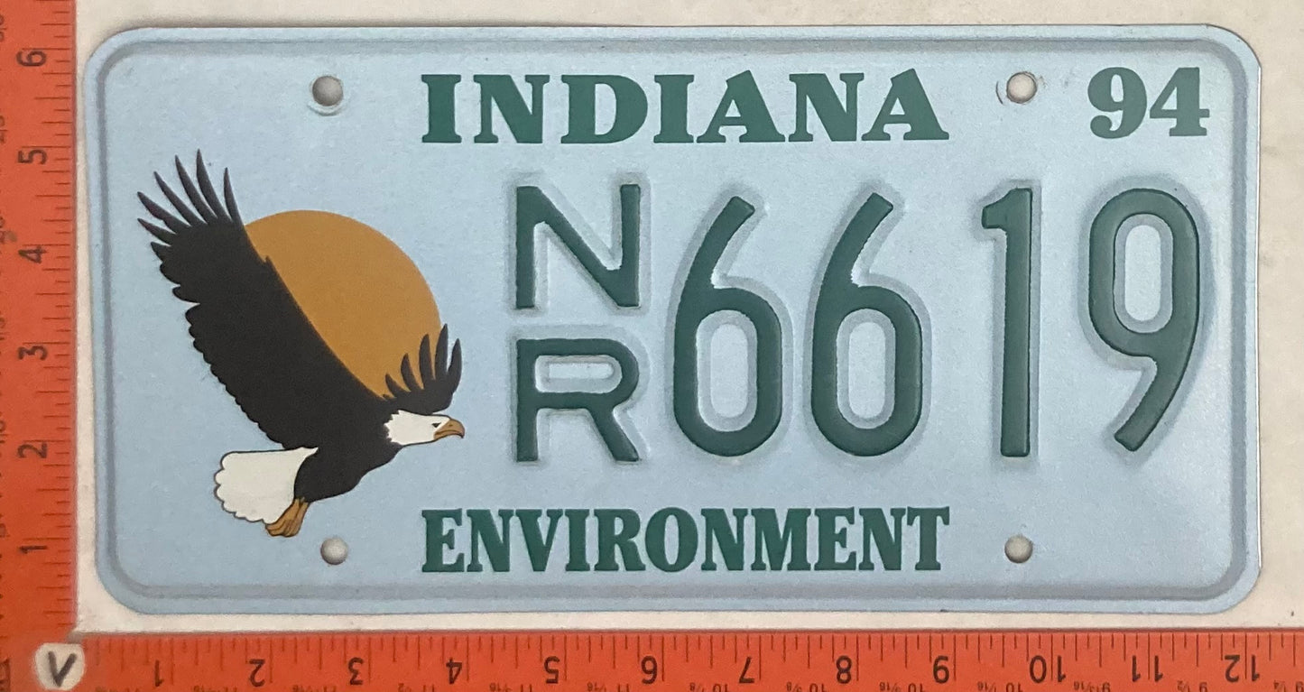 1994 Indiana #N/R6619 Passenger License Plate