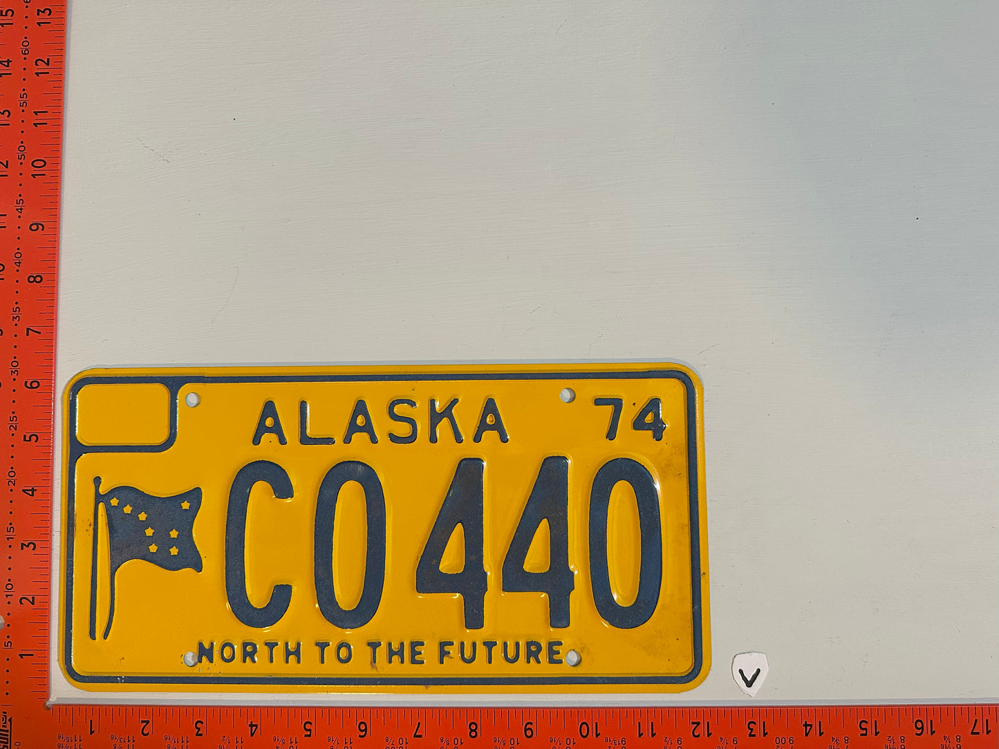 1974 Alaska #CO 440 Passenger License Plate