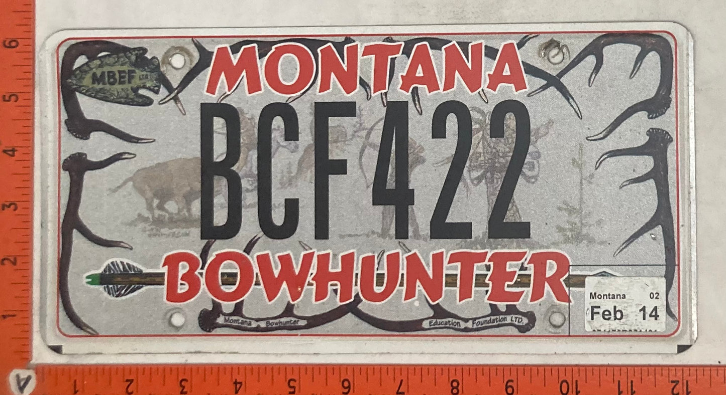2014 Montana #BCF422 Passenger License Plate