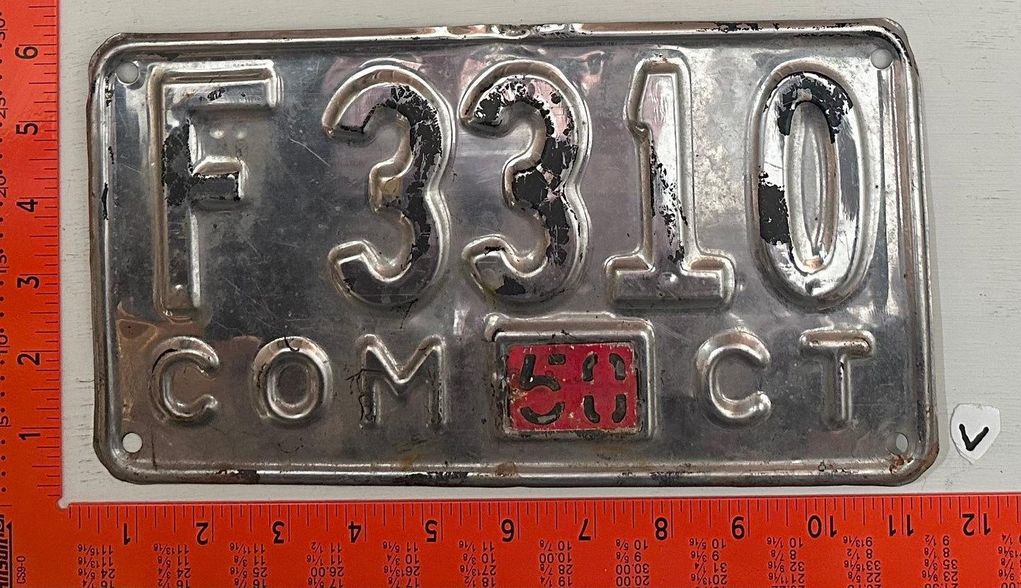 1950 Connecticut #F 3310 Commercial License Plate