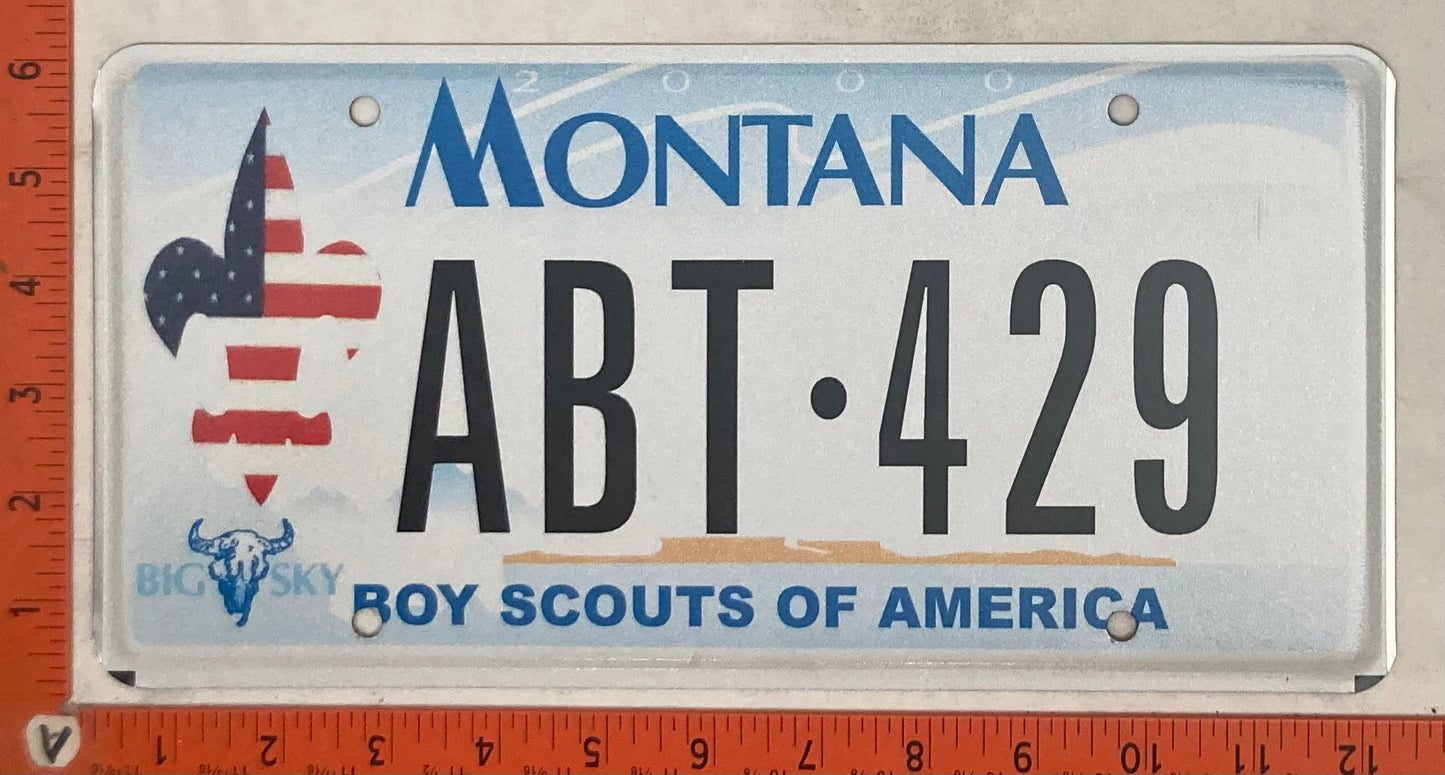 Undated Montana #ABT-429 Passenger License Plate