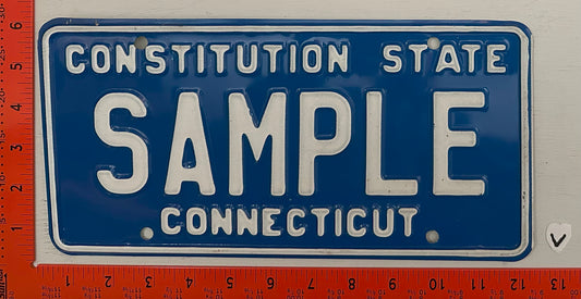 Undated Connecticut #SAMPLE Passenger Sample License Plate