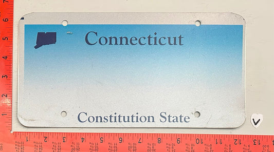 Undated Connecticut blank Passenger License Plate