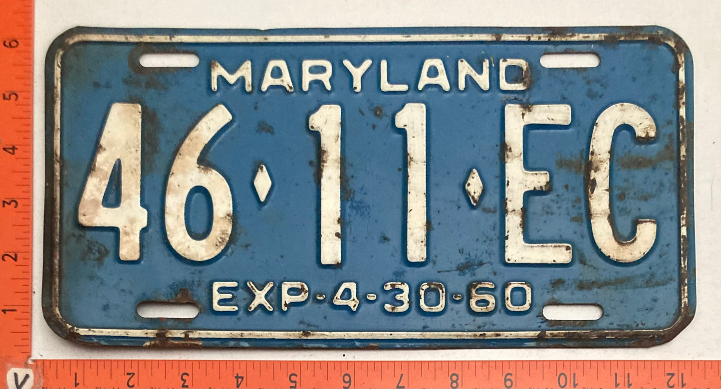 1960 Maryland #46-11-EC Truck license plate (Crafter)