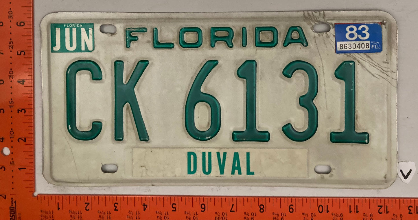 1983 Florida #CK 6131 Commercial License Plate