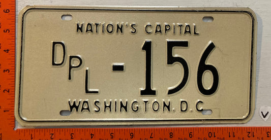 1969 Washington, DC #DPL-156 Diplomat License Plate