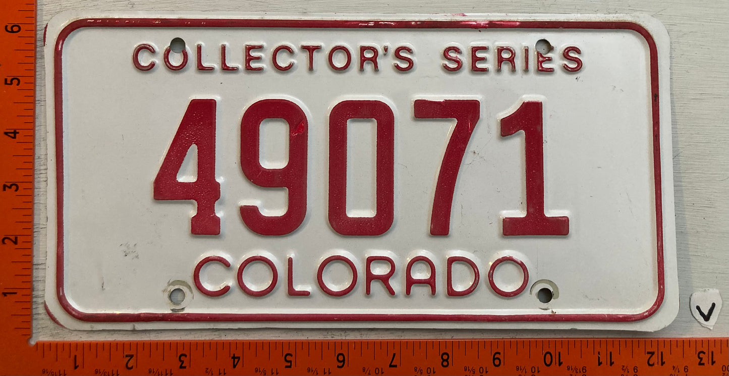 1984-1991 Colorado #49071 Collector License Plate