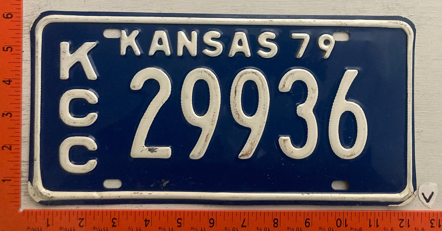 1979 Kansas #KCC 29936 Truck License Plate