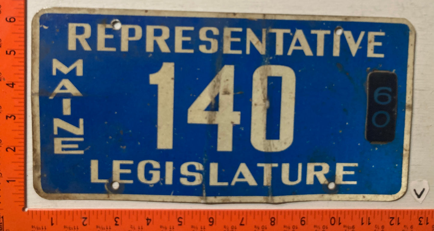 1960 Maine #140 Legislature License Plate