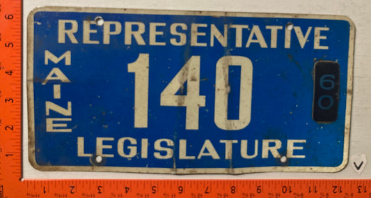 1960 Maine #140 Legislature License Plate