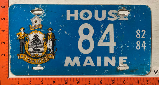 1982-84 Maine #84 House License Plate