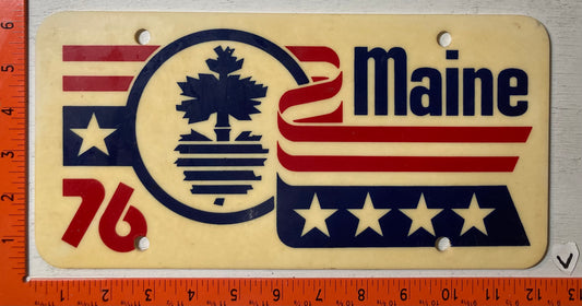 1976 Maine Bicentennial Booster License Plate
