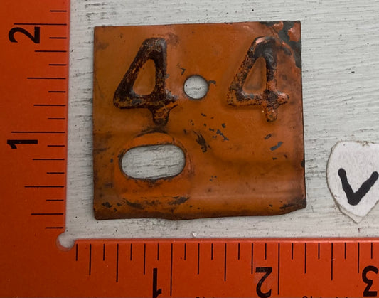 1944 Nebraska Metal Tab Passenger