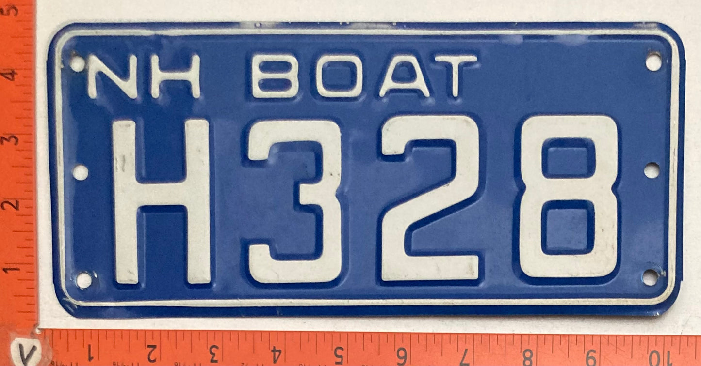 1978 New Hampshire #H328 Boat License Plate
