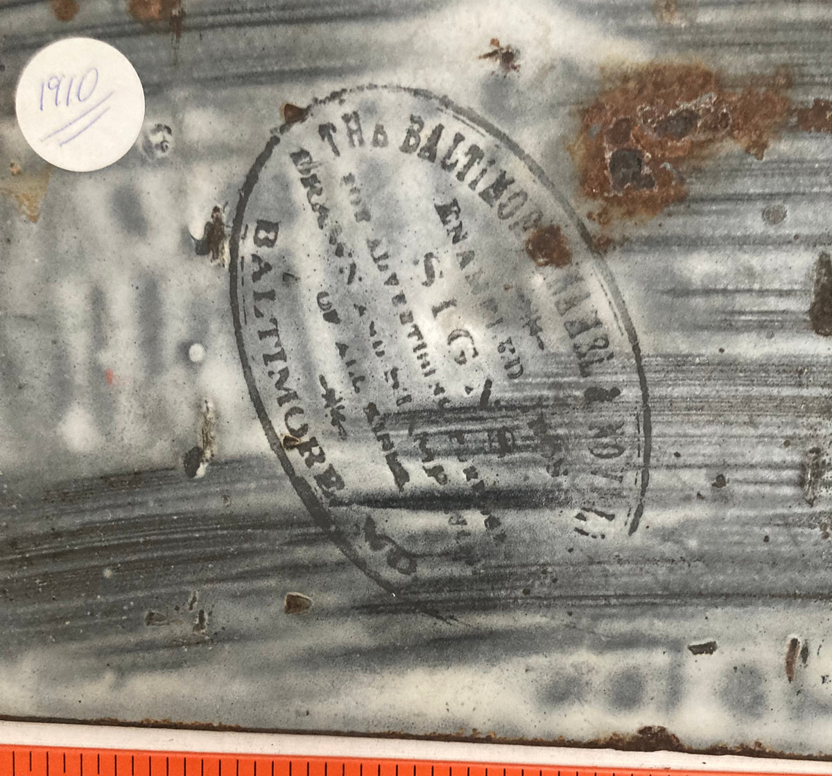 1910 Maine #5400 Passenger License Plate (Porcelain)