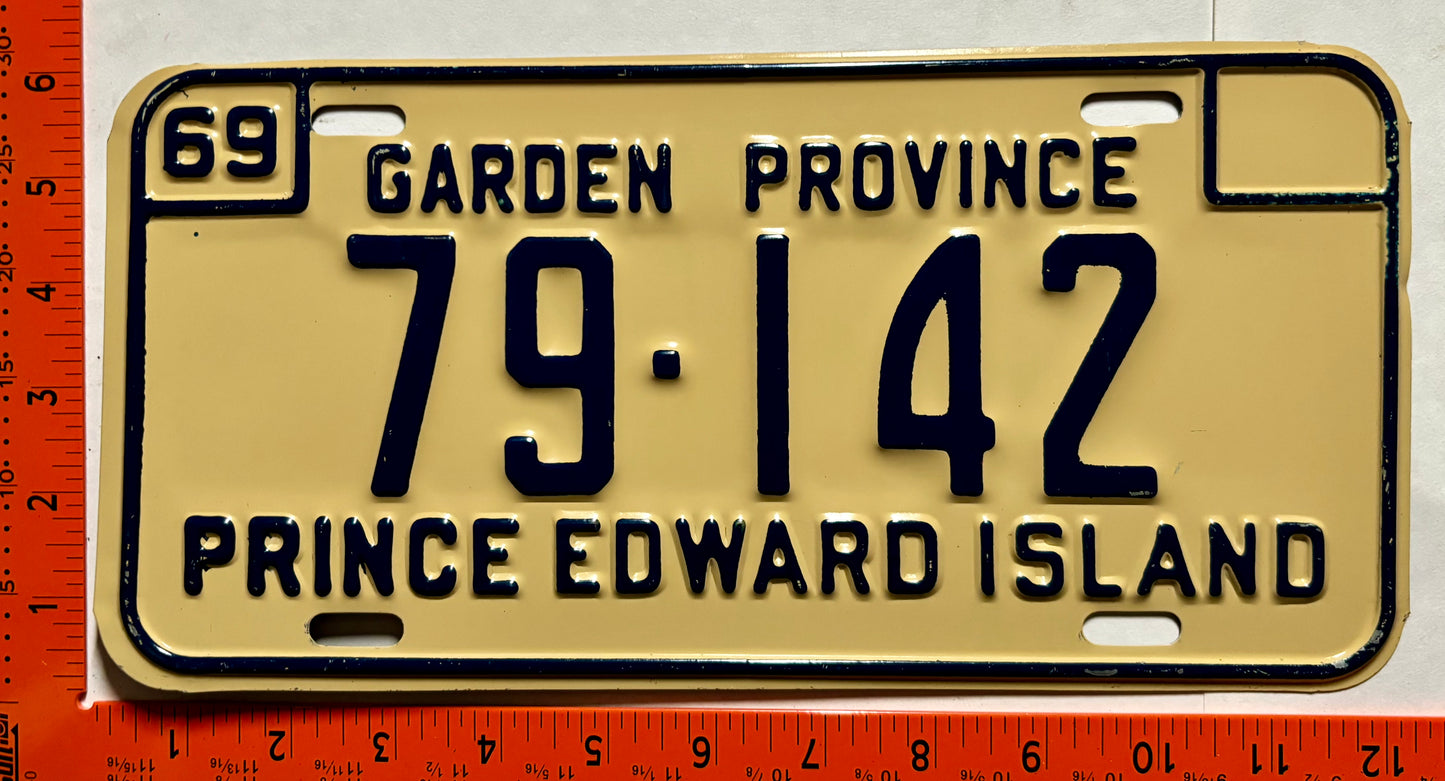 1969 Prince Edward Island #79-142 Passenger License Plate