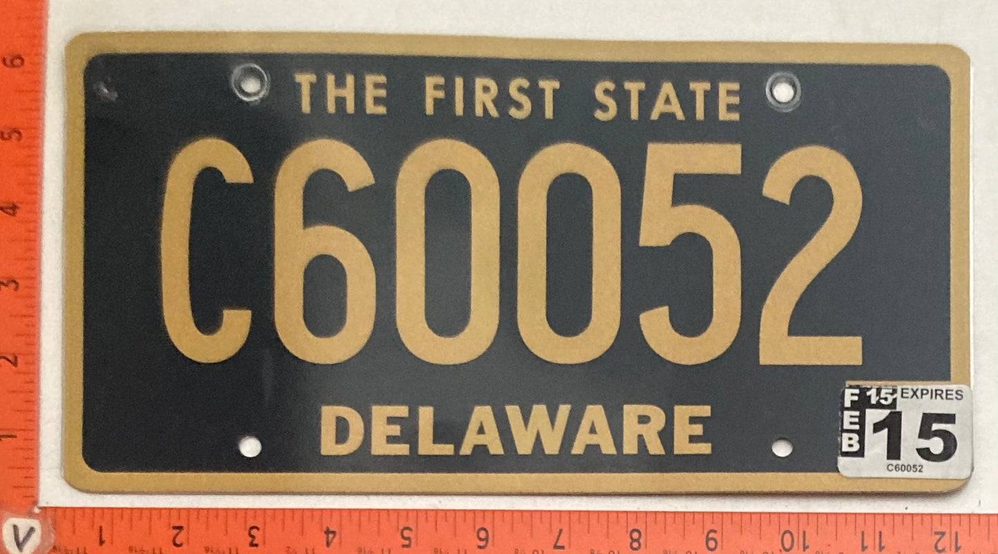 2010 Delaware #C60052 Commercial License Plate