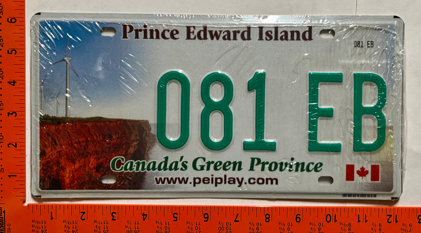 undated Prince Edward Island #081 EB Passenger License Plate