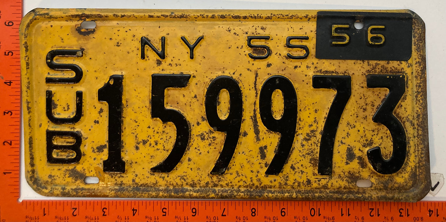 1956 New York #159973 Suburban License Plate