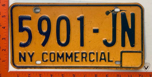 1973 base New York #5901-JN Commercial License Plate
