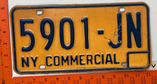 1973 base New York #5901-JN Commercial License Plate