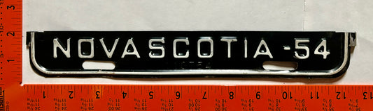 1954 Nova Scotia Passenger License Plate Renewal Tab