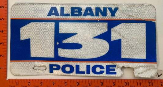 Undated New York #131 Albany Police License Plate