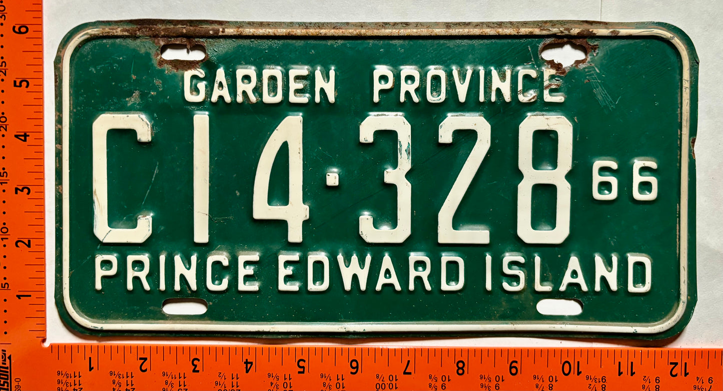 1966 Prince Edward Island #C14-328 Commercial License Plate