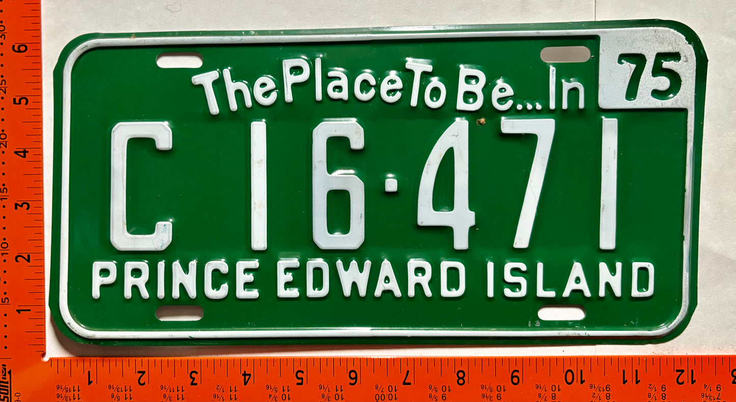 1975 Prince Edward Island #C 16-471 Commercial License Plate