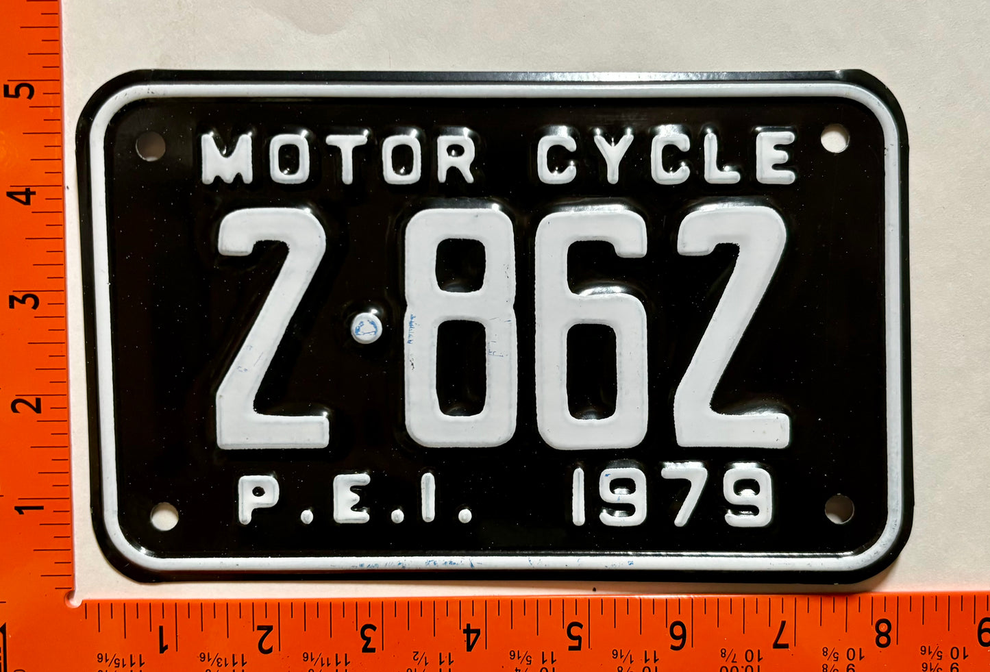 1979 Prince Edward Island #2-862 Motorcycle License Plate