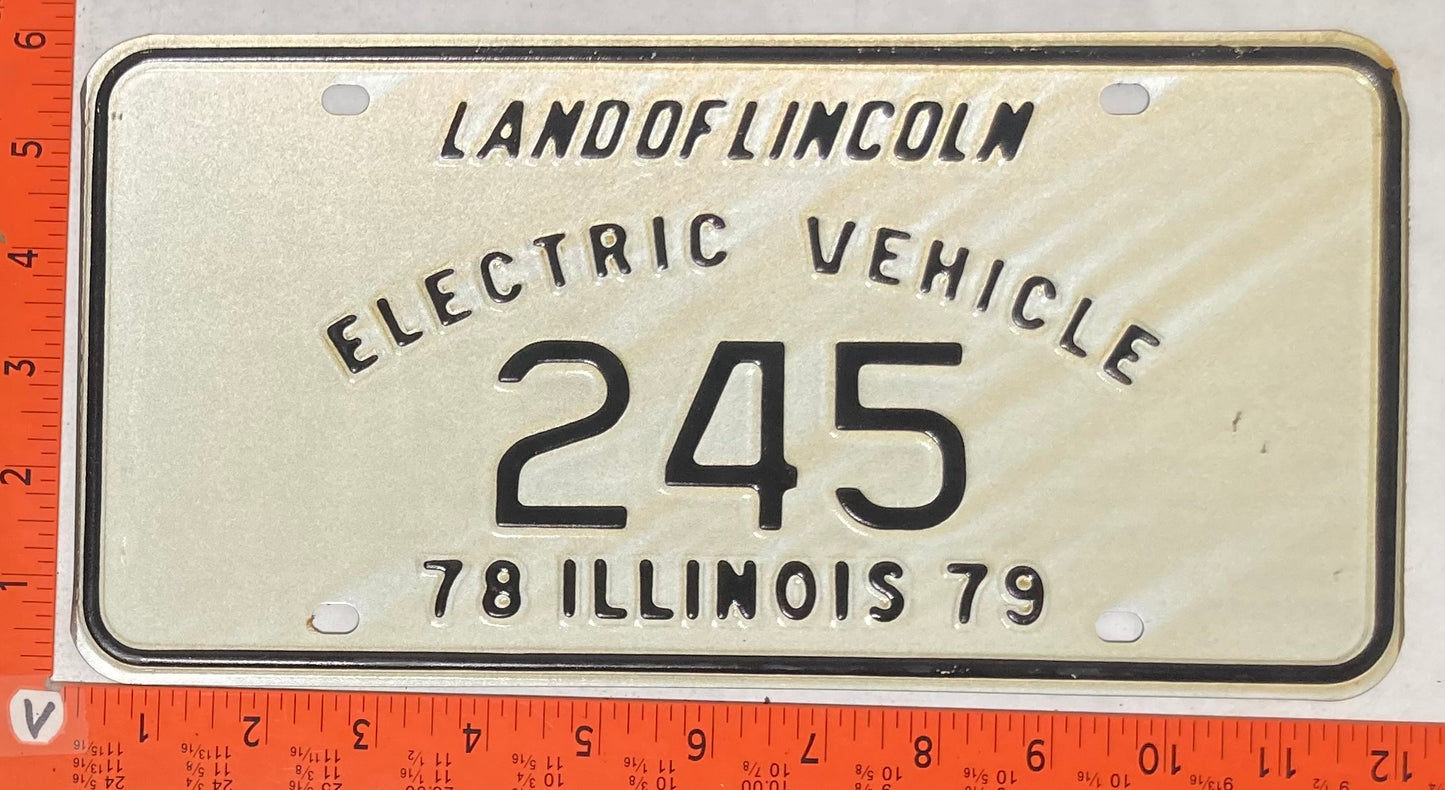 1979 Illinois #245 Electric Vehicle License Plate