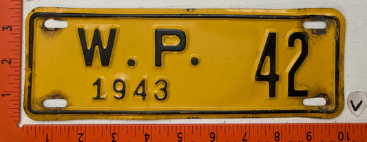 1943 U.S. Military Academy, West Point #42 License Plate