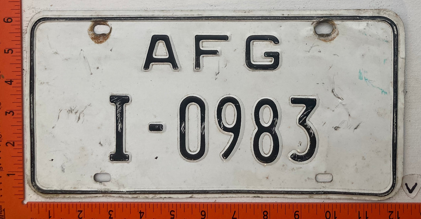 Undated Allied Forces Greece #I-0983 License Plate