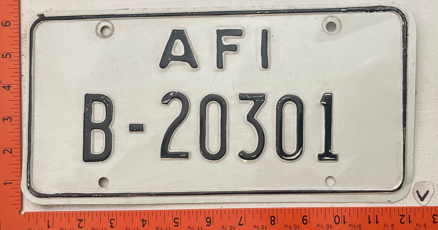 Undated Allied Forces Italy #B-20301 License Plate
