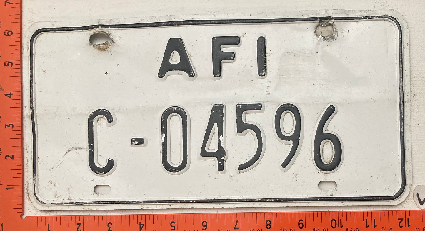 Undated Allied Forces Italy #C-04596 License Plate