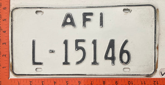 Undated Allied Forces Italy #L-15146 License Plate