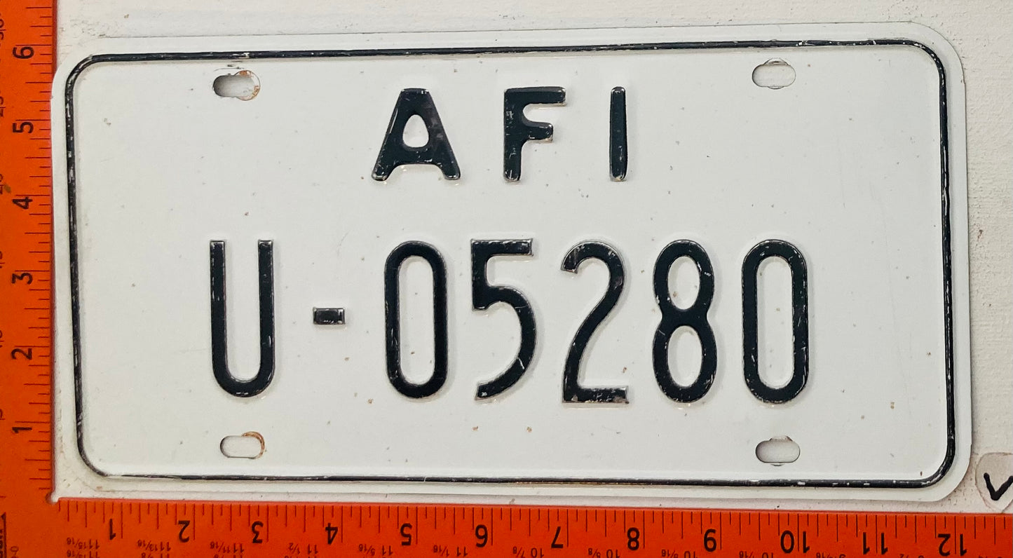 Undated Allied Forces Italy #U-05280 License Plate