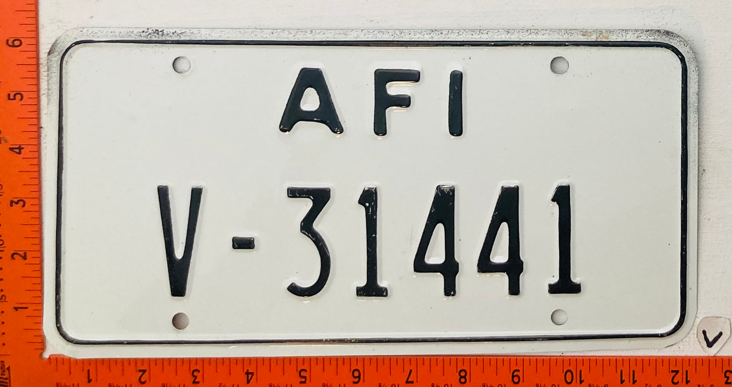 Undated Allied Forces Italy #V-31441 License Plate