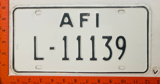 Undated Allied Forces Italy #L-11139 License Plate
