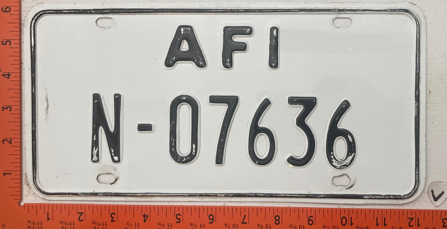 Undated Allied Forces Italy #N-07936 License Plate