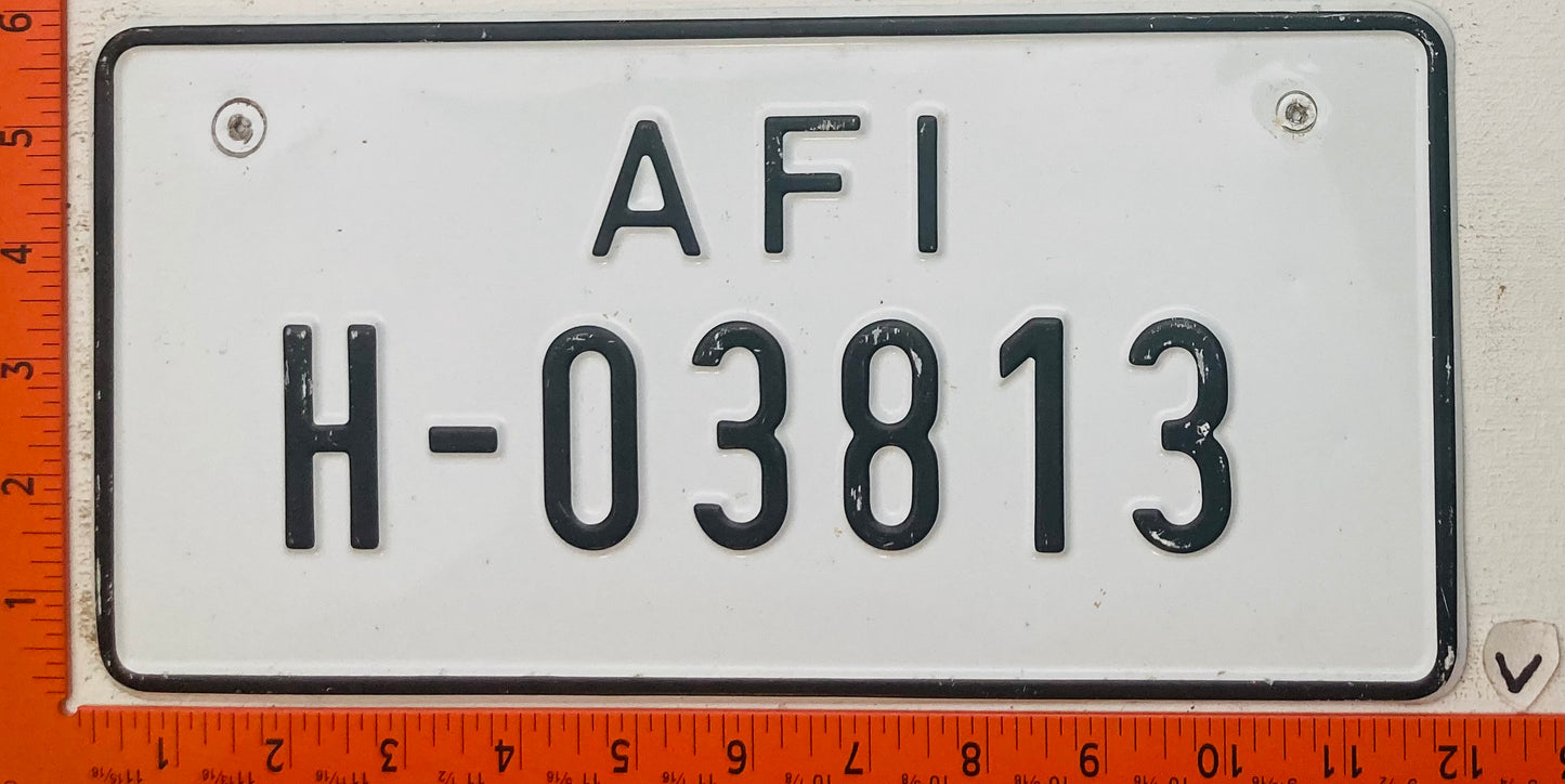 Undated Allied Forces Italy #H-03813 License Plate