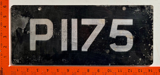 Undated St Kitts OR St Vincent #P 1175 License Plate