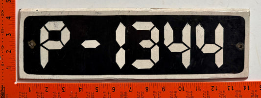 Undated St Kitts OR St Vincent #P-1344 License Plate